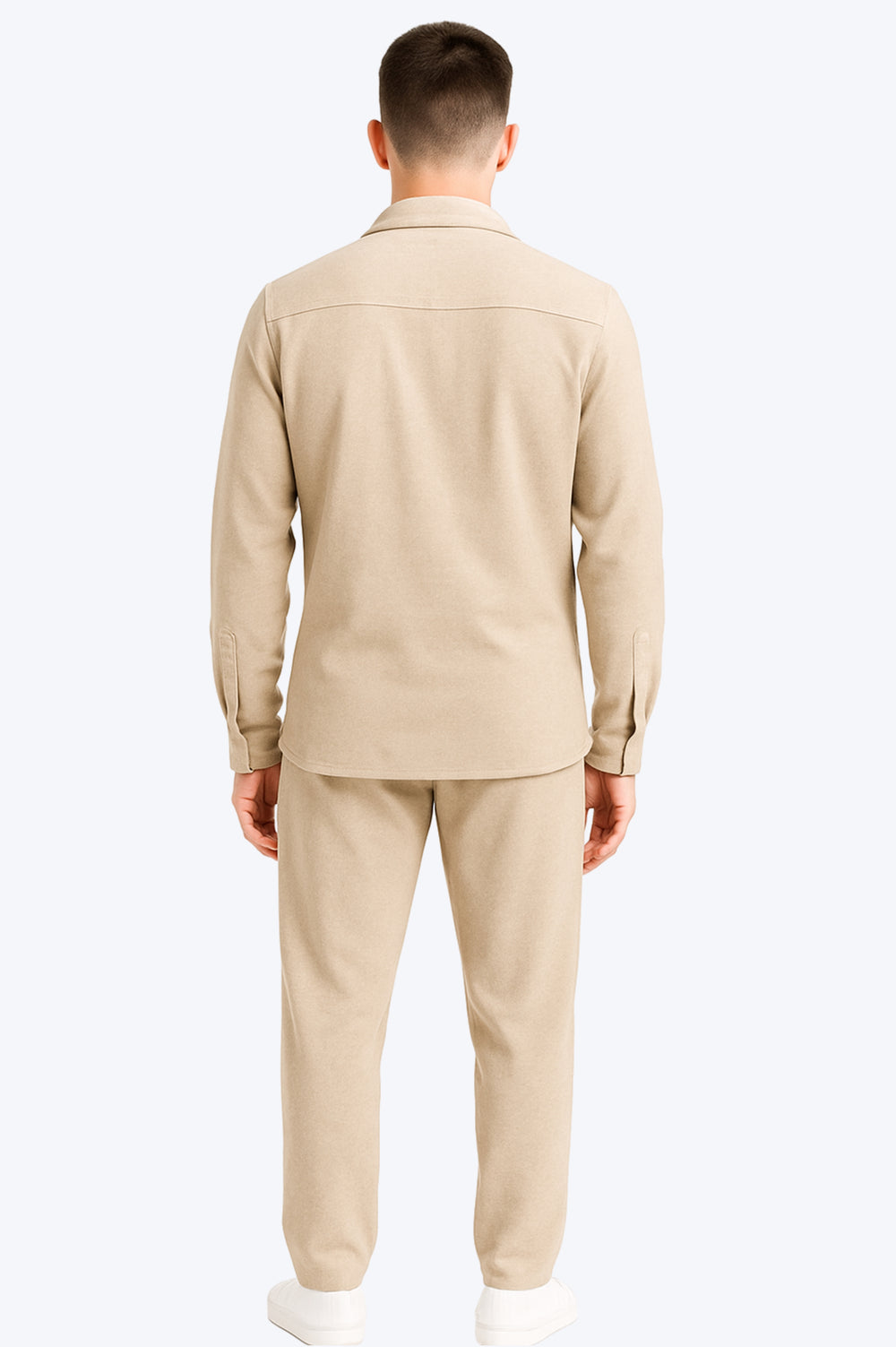 Ensemble Surchemise & Pantalon Viscose - BEIGE