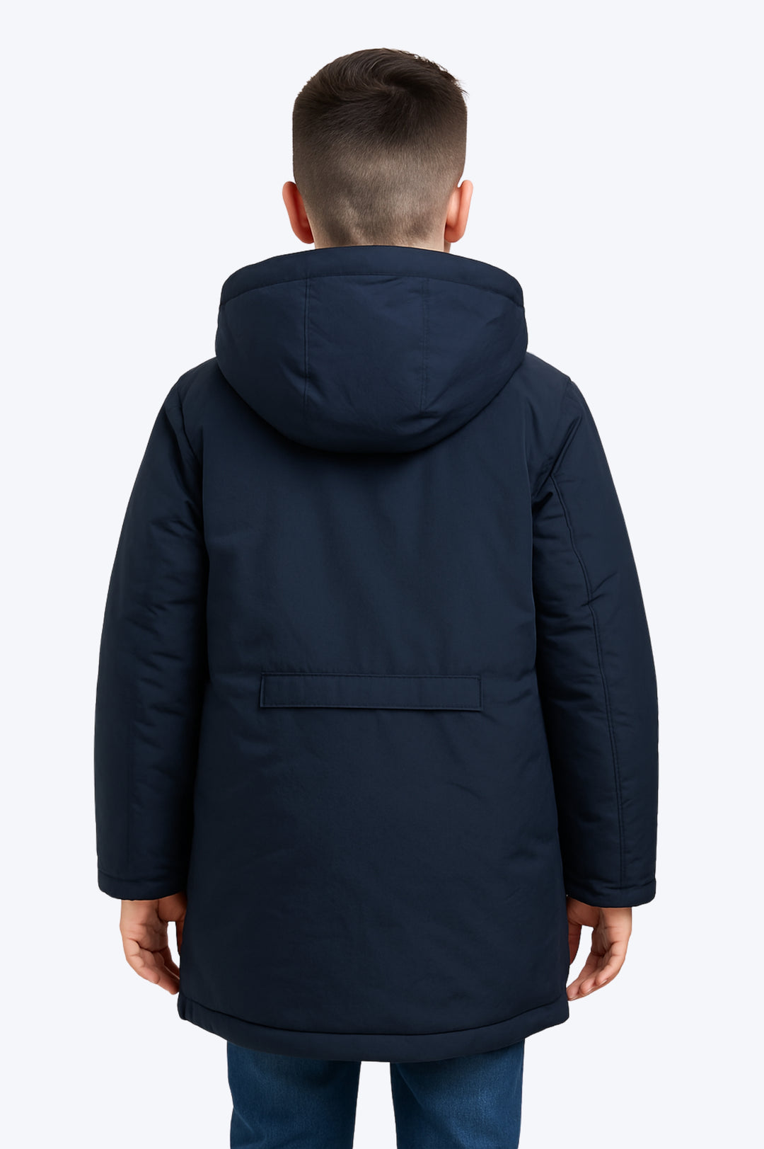 Doudoune Sherpa Junior Longue - BLEU MARINE