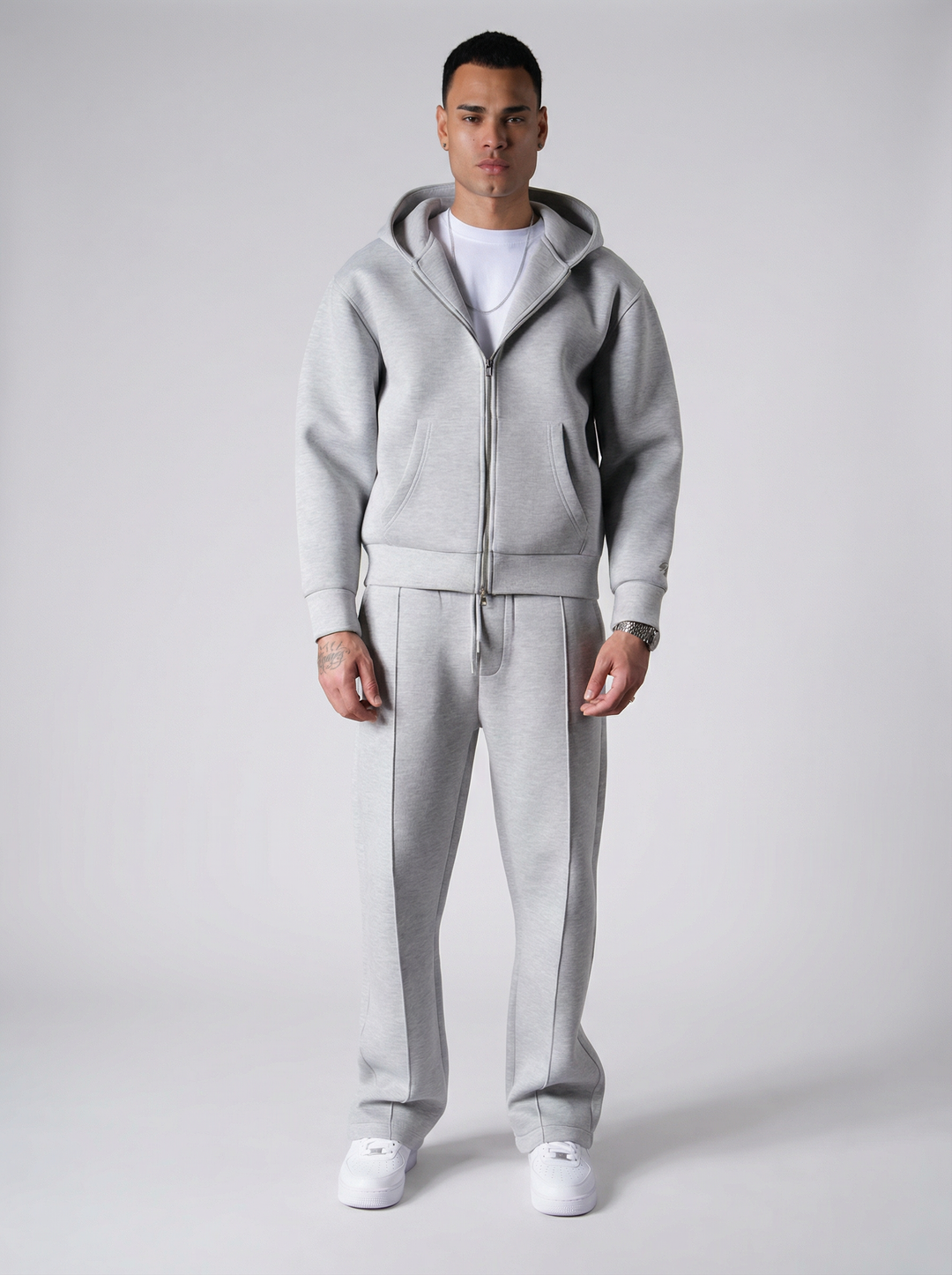 Ensemble Chill Zippé - GRIS