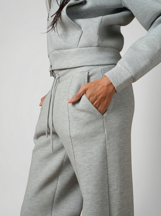Ensemble chill Zippé Femme - Gris