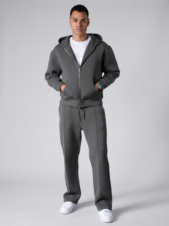 Ensemble chill Zippé - Anthracite