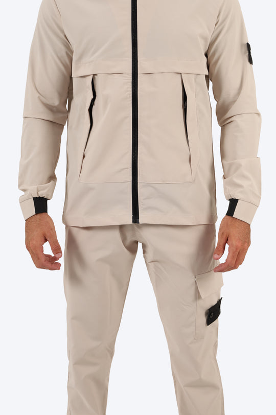 SURVÊTEMENT ALPHA VESTE ET PANTALON - BEIGE