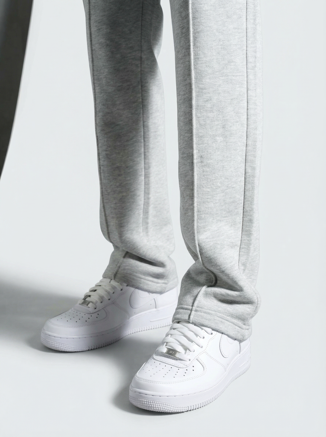 Ensemble Survêtement Homme Col Zippé - Gris Clair