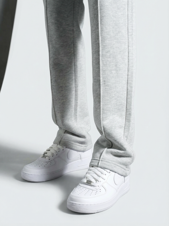 Ensemble Survêtement Homme Col Zippé - Gris Clair