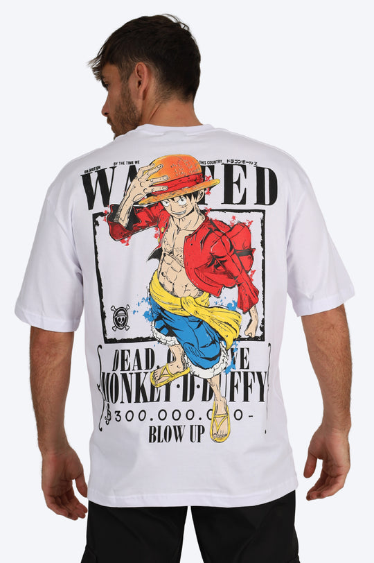 T-SHIRT MONKEY D LUFFY - BLANC