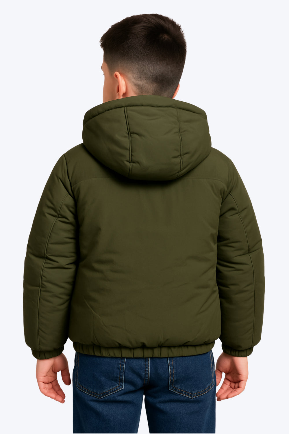 Doudoune Sherpa Junior - VERT KAKI