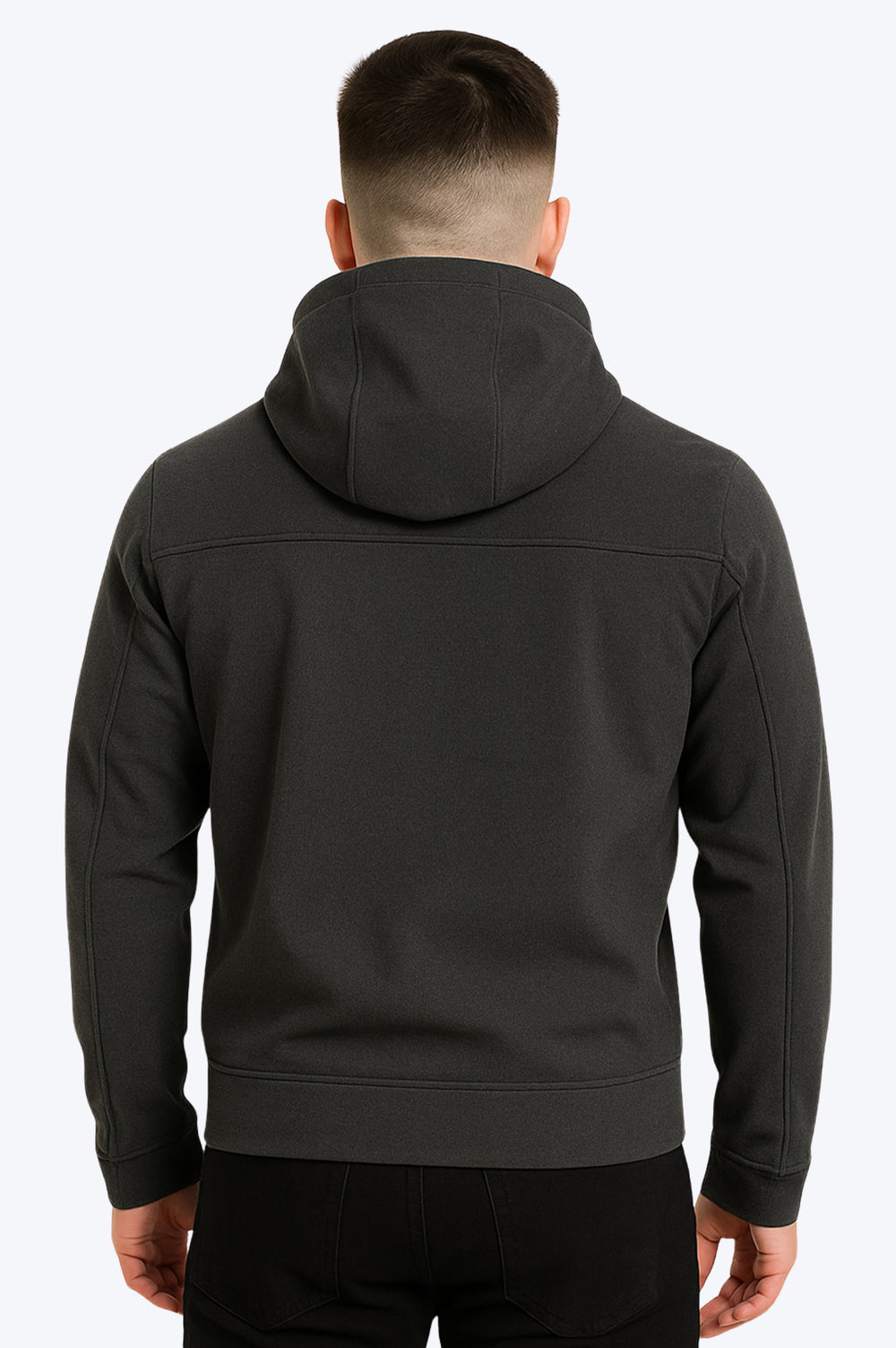 Veste zippée à capuche - GRIS