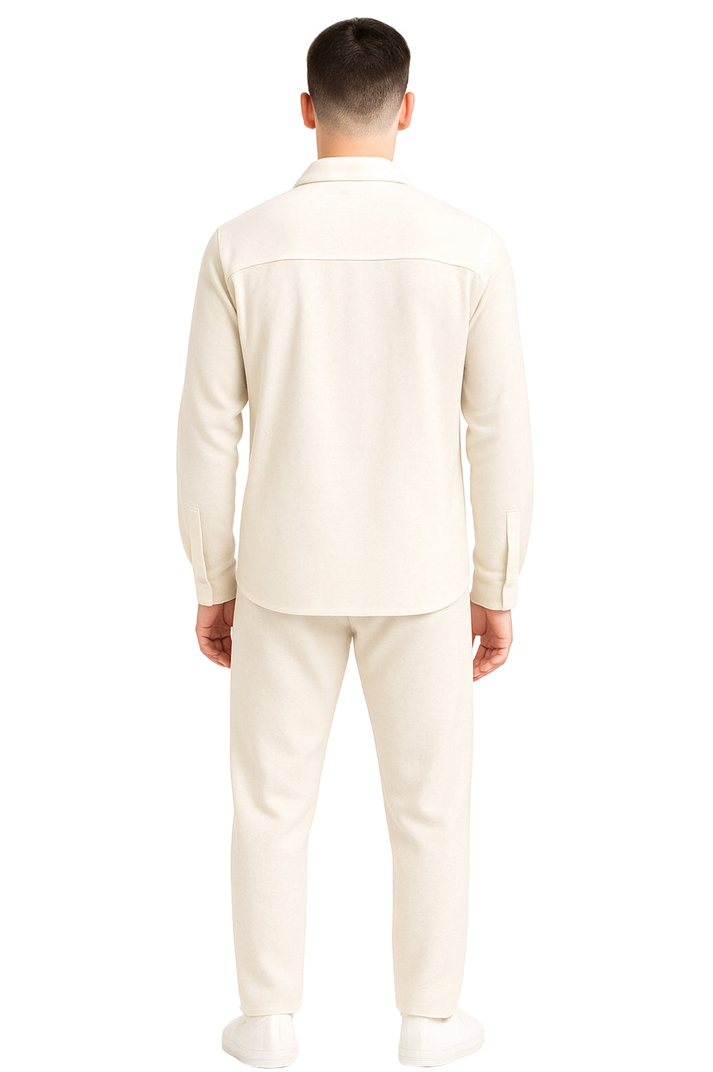 Ensemble Surchemise & Pantalon Viscose - BLANC