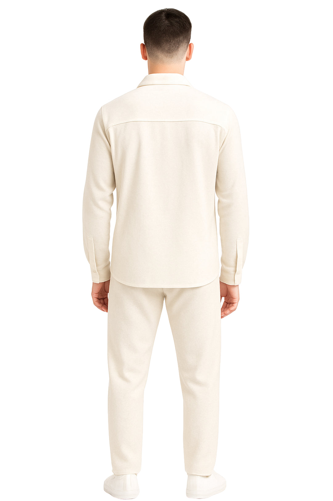 Ensemble Surchemise & Pantalon Viscose - BLANC