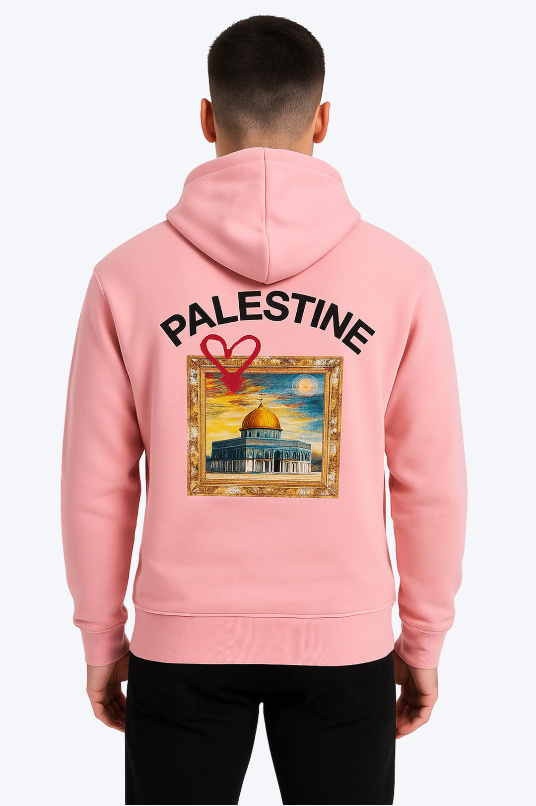 Sweat Capuche Palestine - ROSE