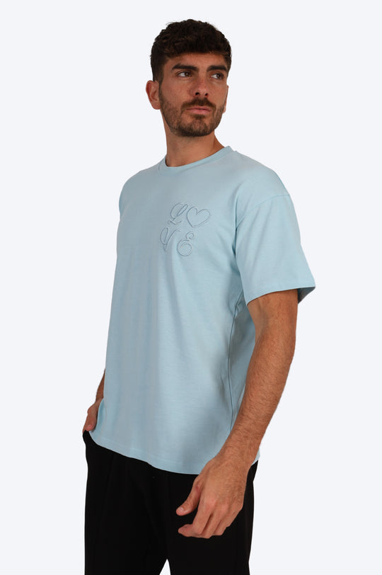 T-SHIRT LOVE - BLEU