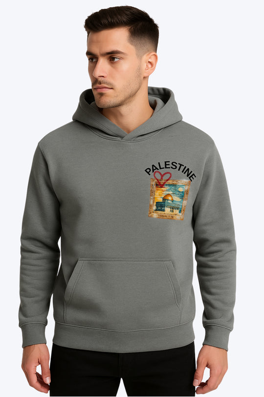 Sweat Capuche Palestine - GRIS