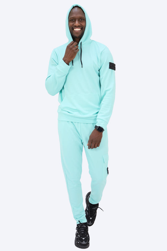 ENSEMBLE STREETWEAR CAPUCHE ALPHA - TURQUOISE