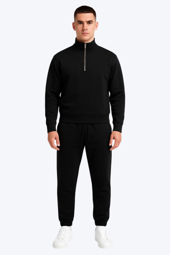 Ensemble Sportwear Zippé Homme - Noir
