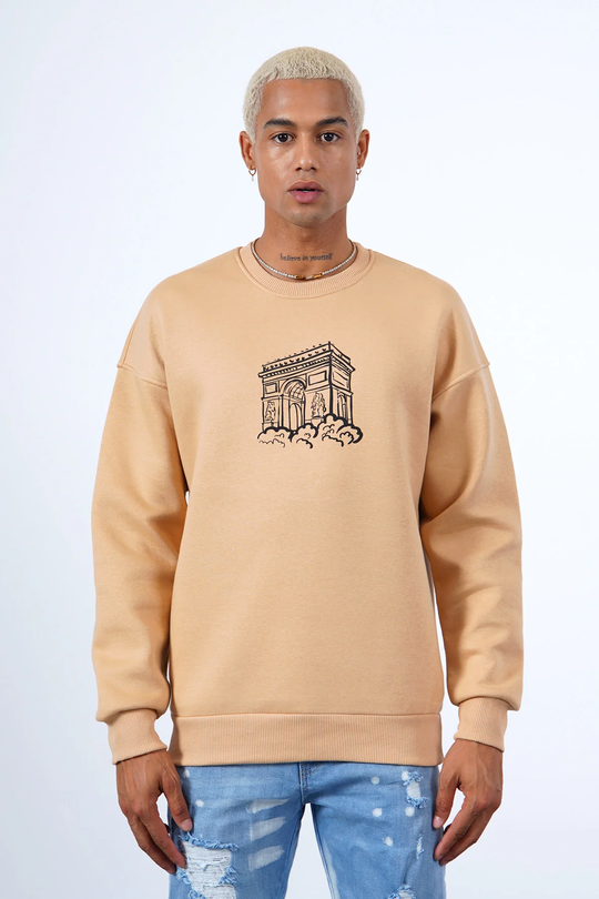 SWEAT ARC DE TRIOMPHE BEIGE