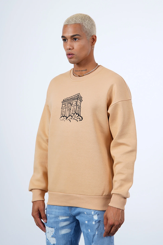 SWEAT ARC DE TRIOMPHE BEIGE