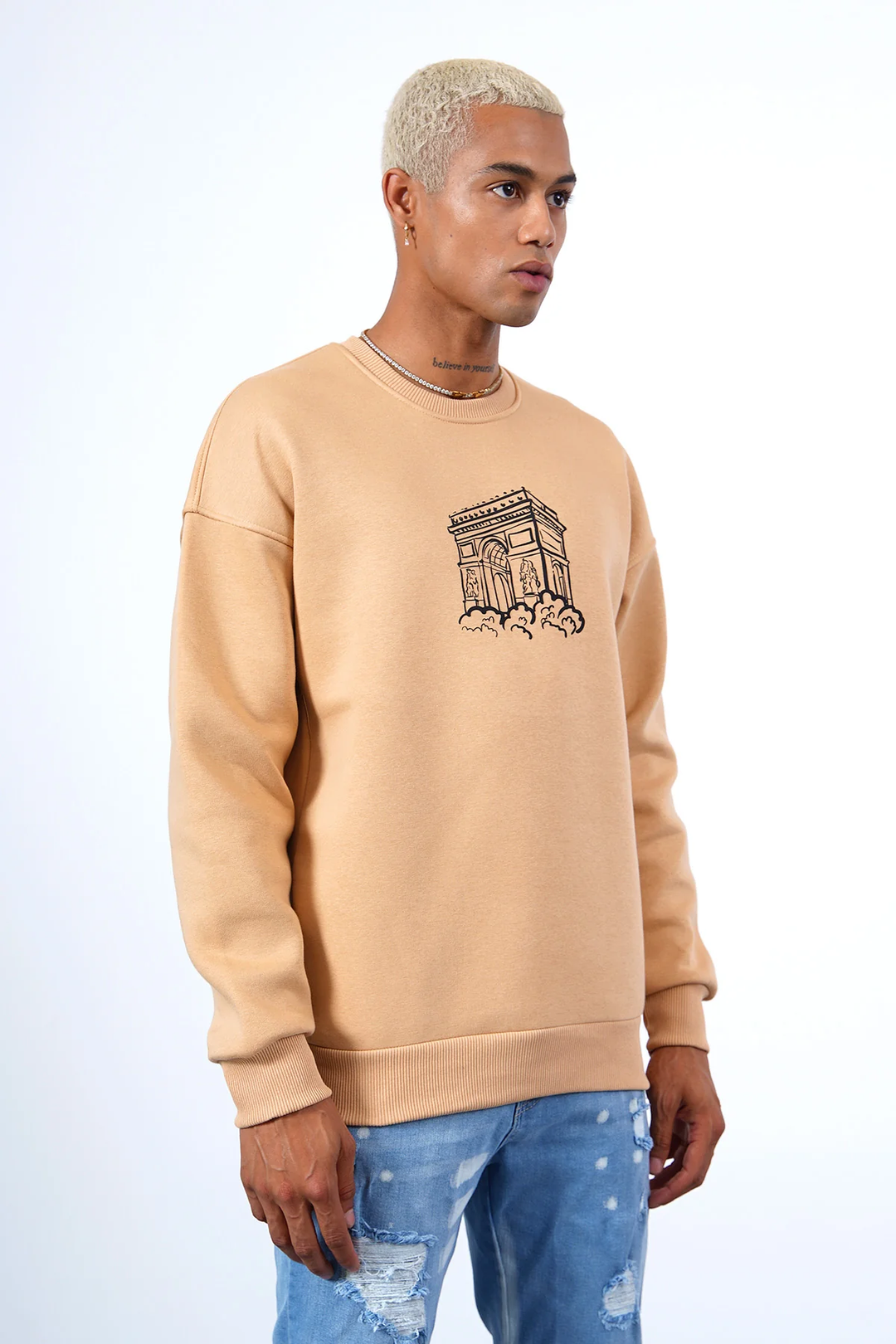 SWEAT ARC DE TRIOMPHE BEIGE