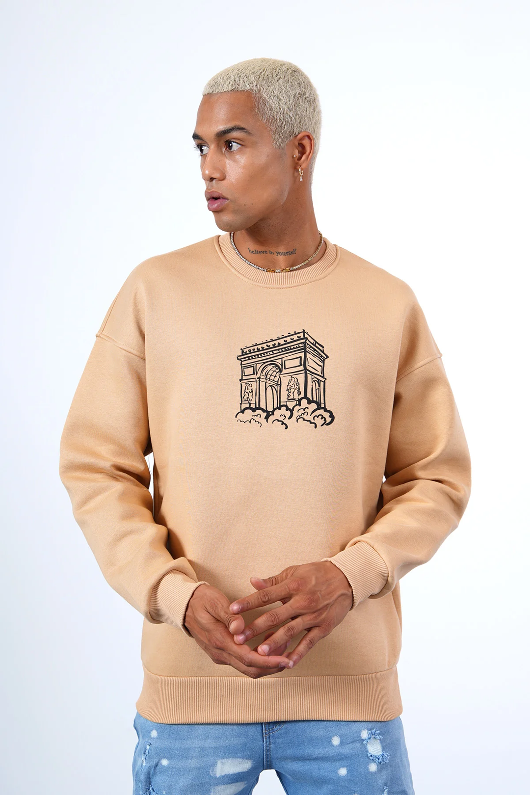 SWEAT ARC DE TRIOMPHE BEIGE