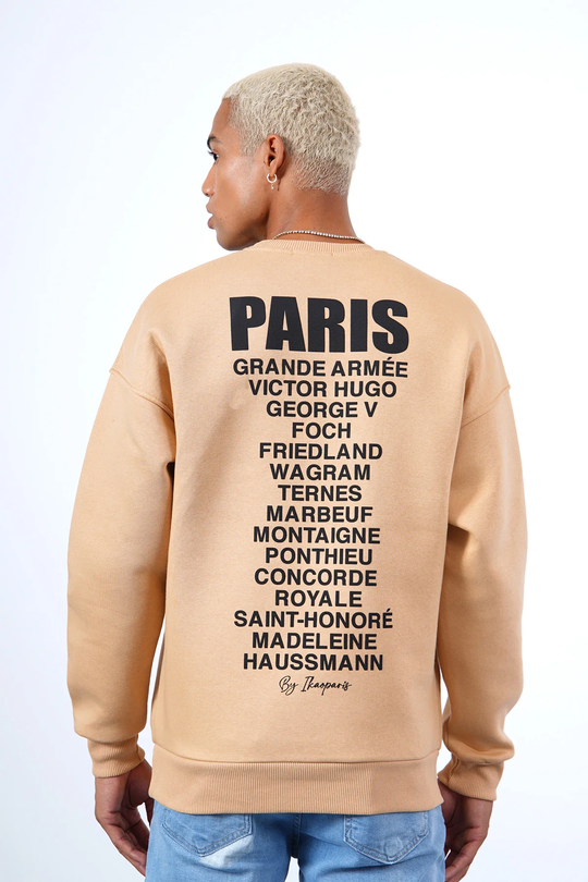 SWEAT ARC DE TRIOMPHE BEIGE