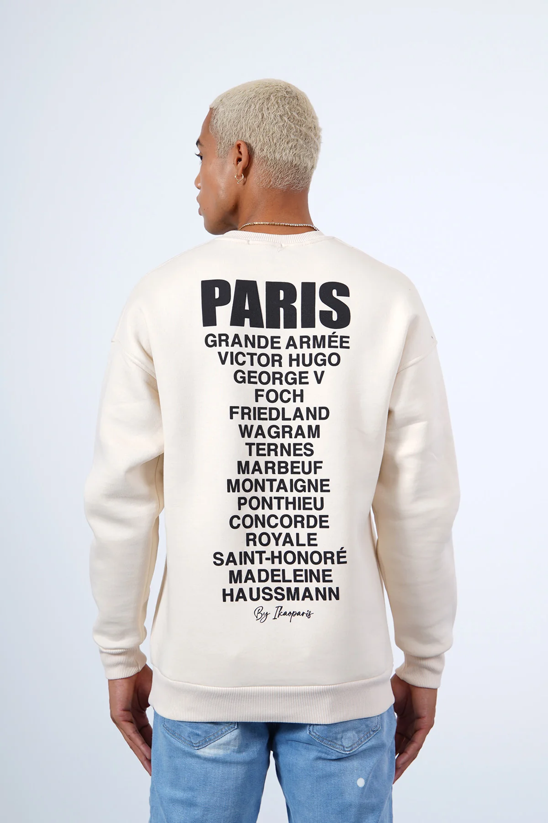 SWEAT ARC DE TRIOMPHE BLANC