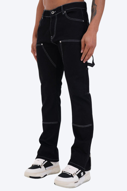 JEAN ZIPPED BLACK