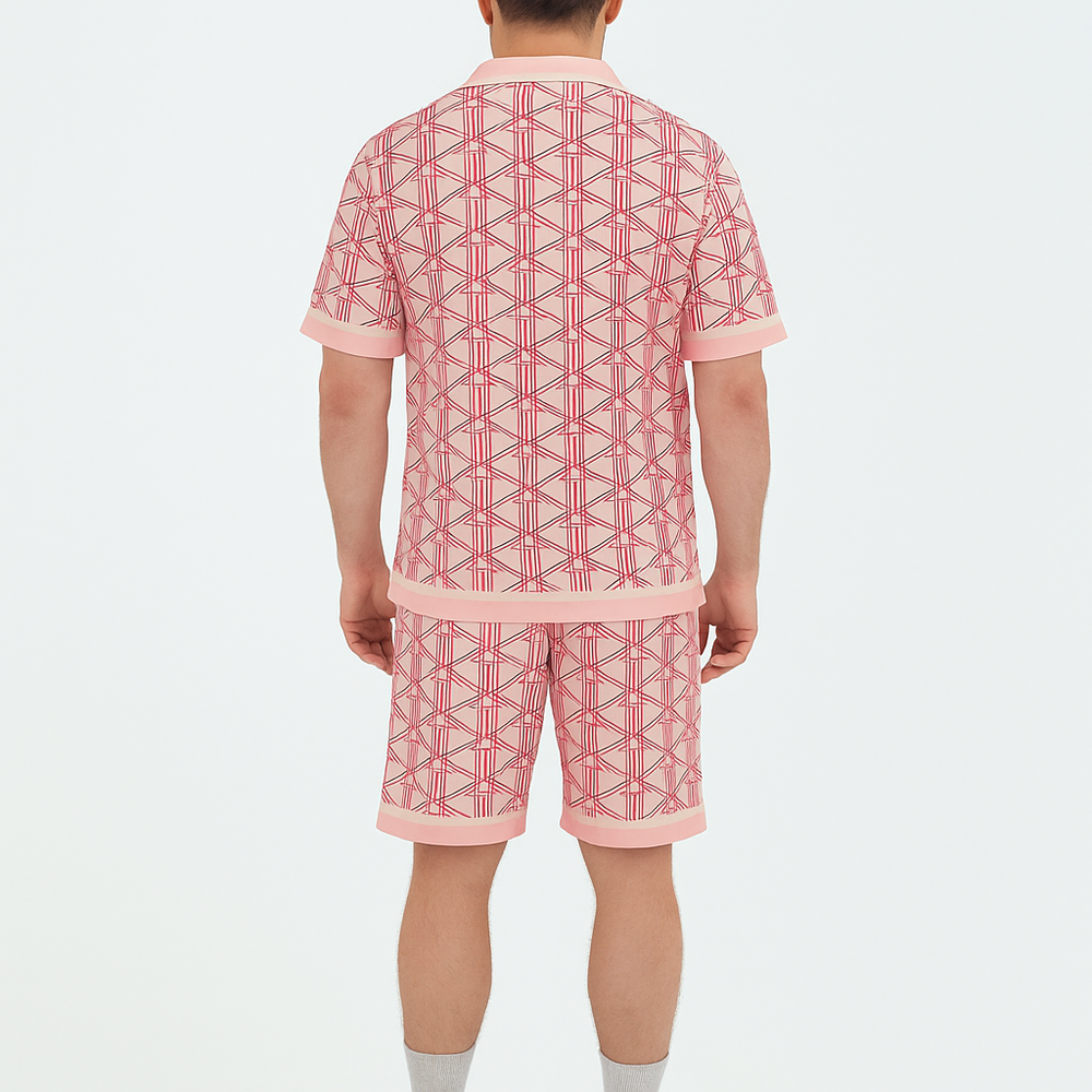 ENSEMBLE GÉOMÉTRIQUE ROSE