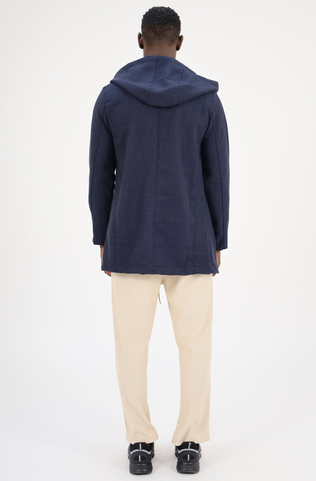 MANTEAU À CAPUCHE - BLEU MARINE