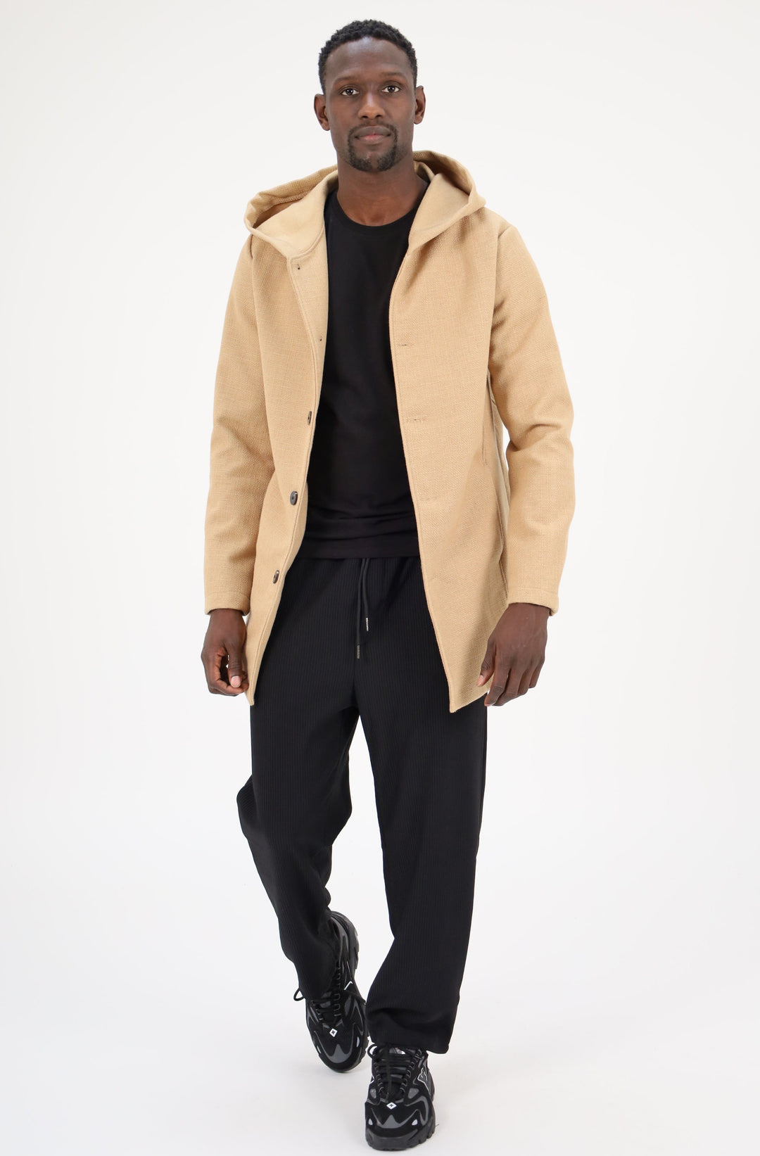 MANTEAU À CAPUCHE - BEIGE