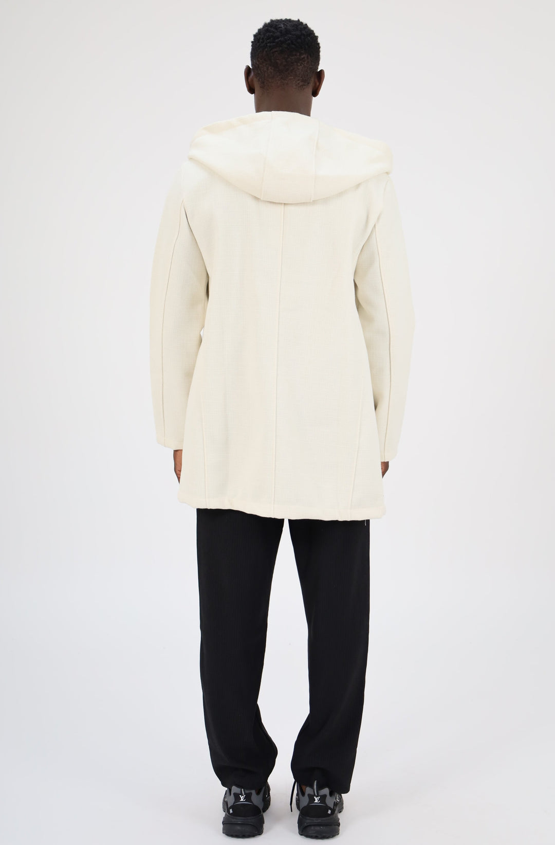 MANTEAU À CAPUCHE - BLANC