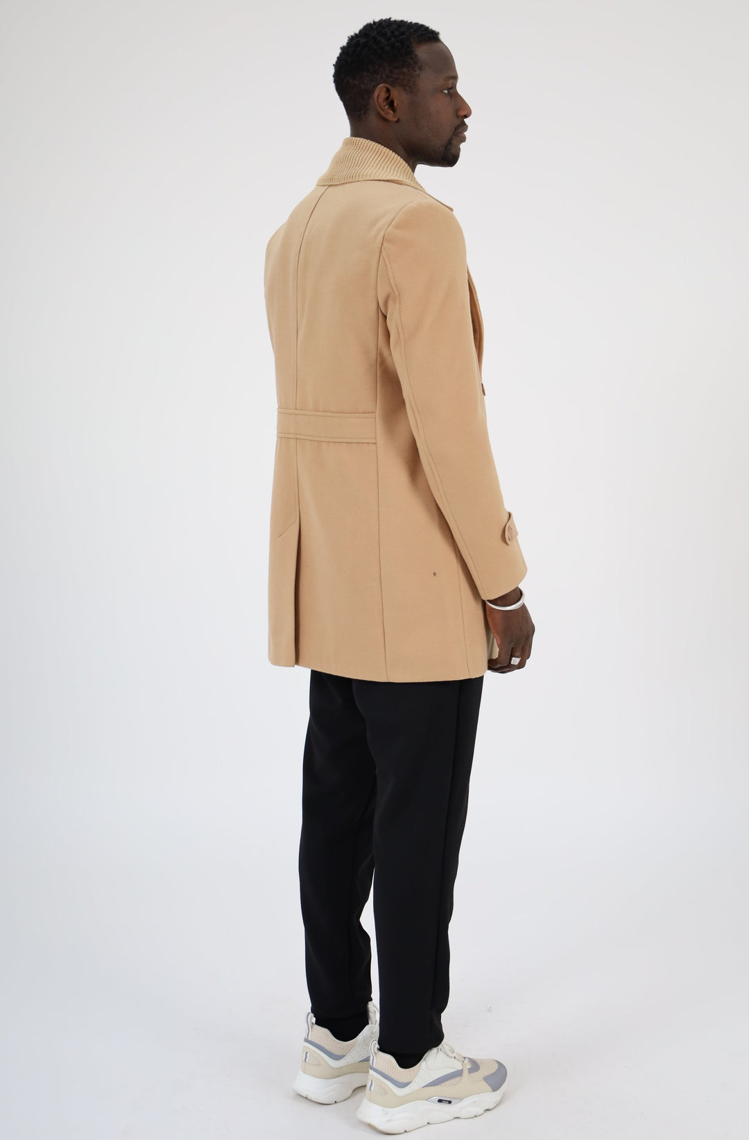 MANTEAU HABILLÉ COL DÉTACHABLE - BEIGE CLAIR