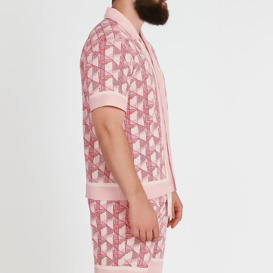 ENSEMBLE GÉOMÉTRIQUE ROSE