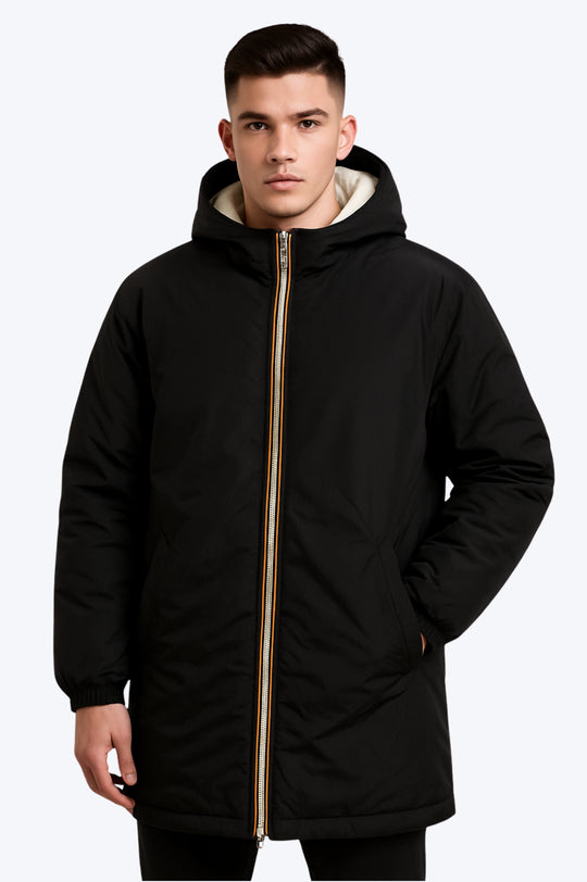 Doudoune Longue Coupe Vent & Ultra Chaude - Noir