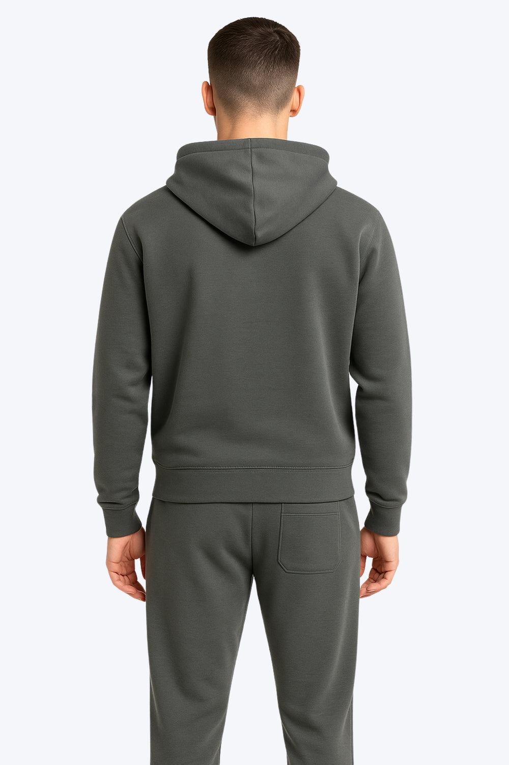 Survêtement zippé brodé Style Premium - Vert Kaki