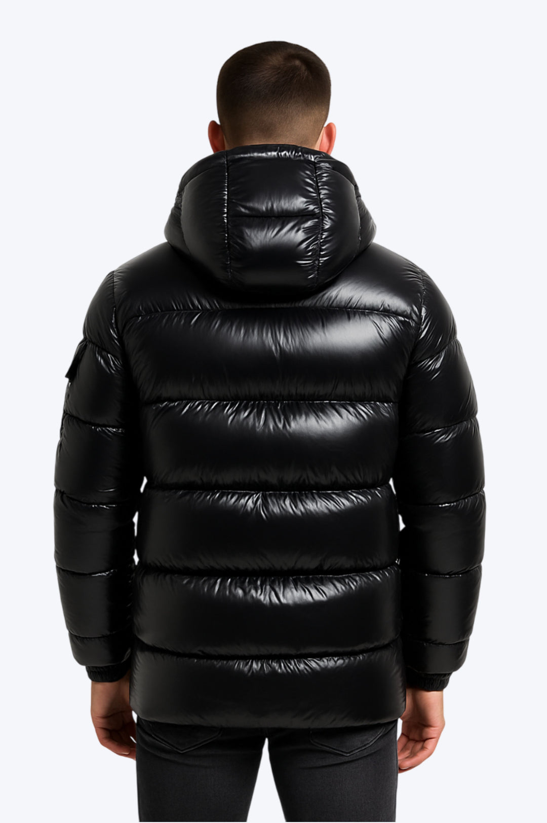 Doudoune Homme ALPHA Noire Brillante