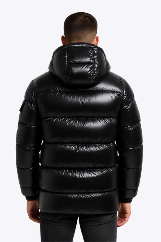 Doudoune Homme ALPHA Noire Brillante