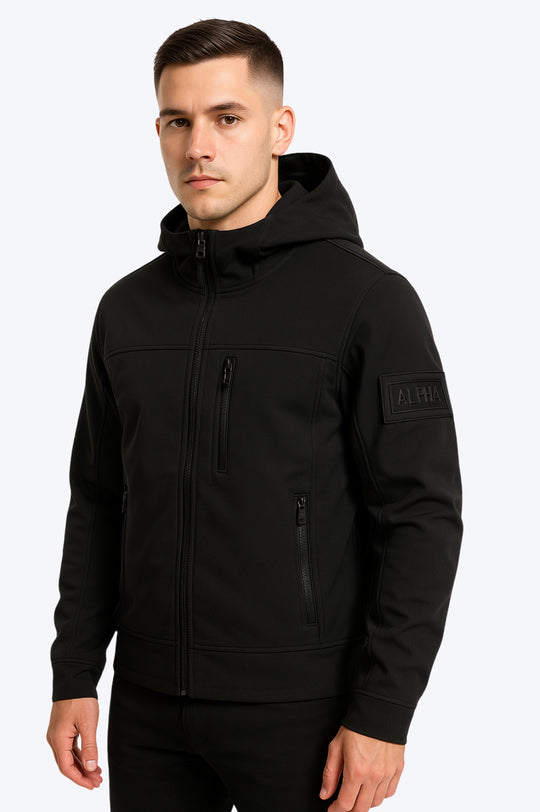 Veste zippée à capuche - NOIR