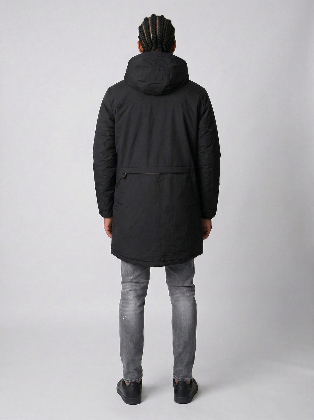 Doudoune Longue Coupe Vent & Ultra Chaude - Noir