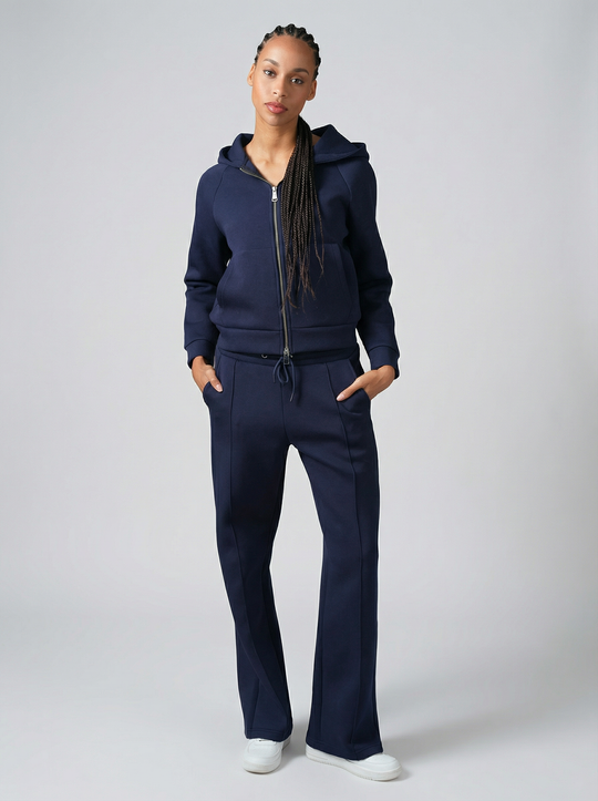 Ensemble chill Zippé Femme - Bleu Marine