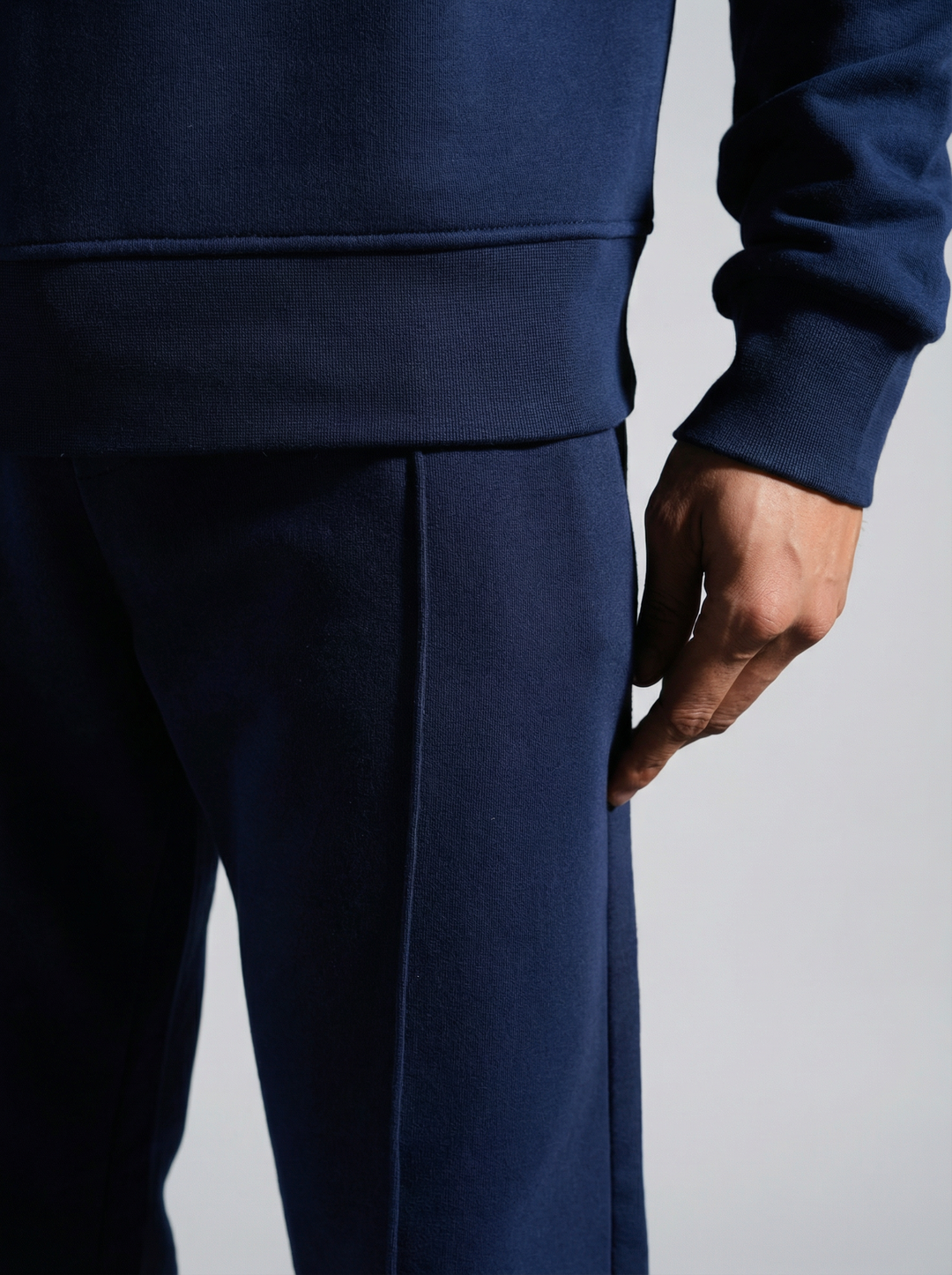 Ensemble Survêtement Homme Col Zippé - Bleu Marine