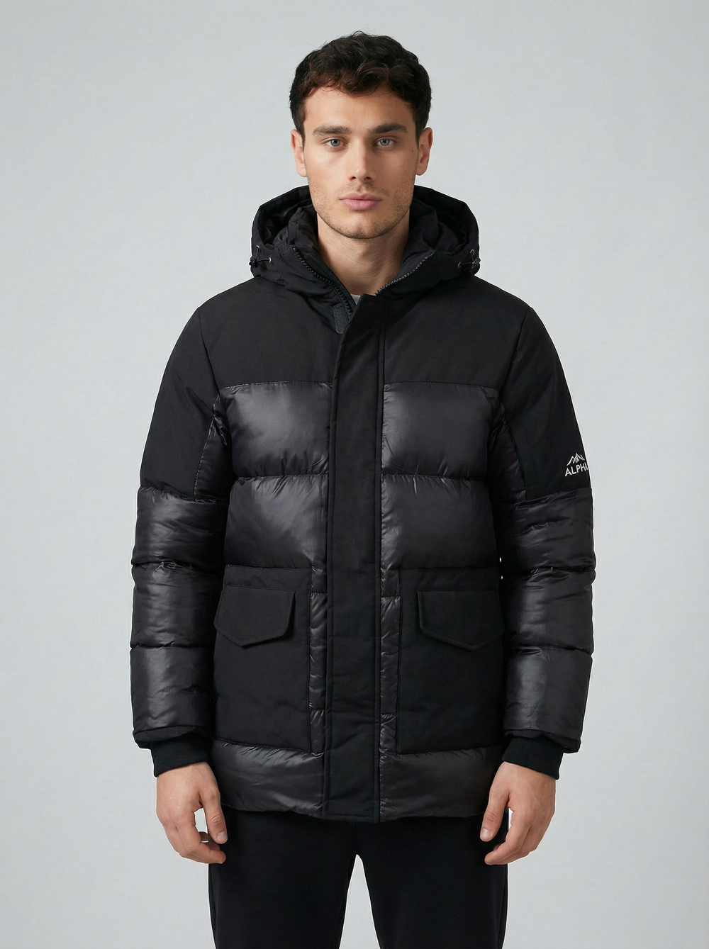Doudoune Longue ALPHA Homme – Capuche Masque Intégré