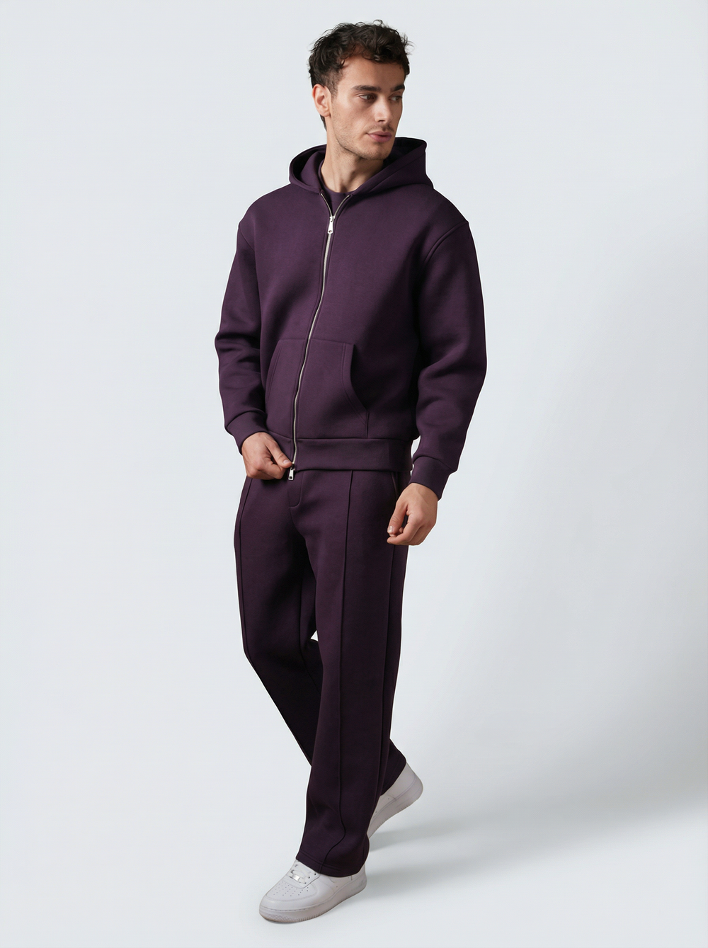 Ensemble chill Zippé - Violet