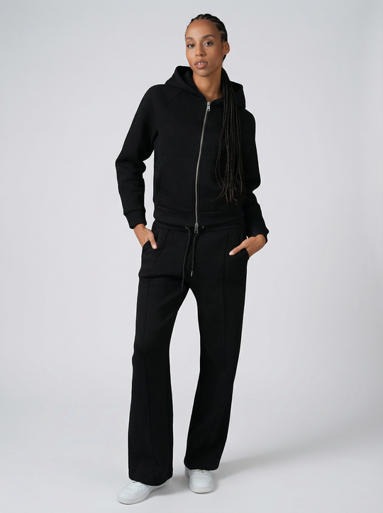 Ensemble chill Zippé Femme - Noir