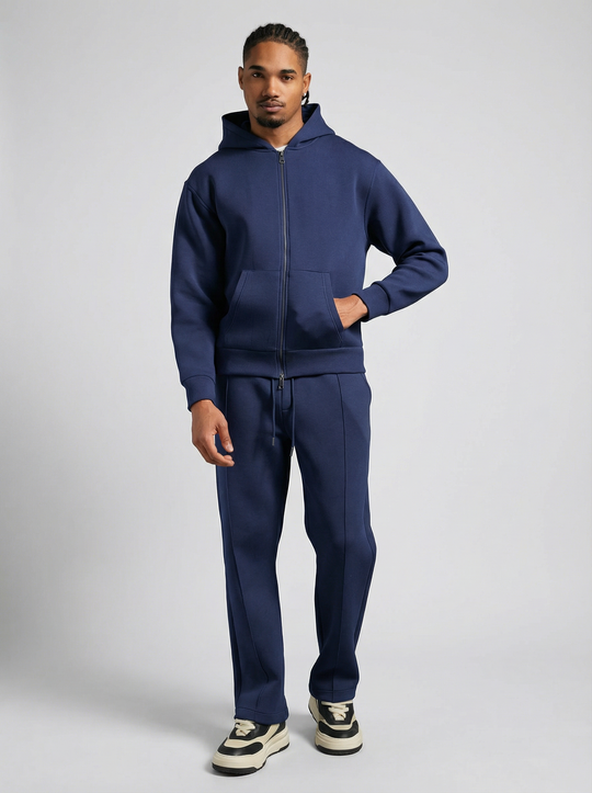 Ensemble chill Zippé - Bleu Marine