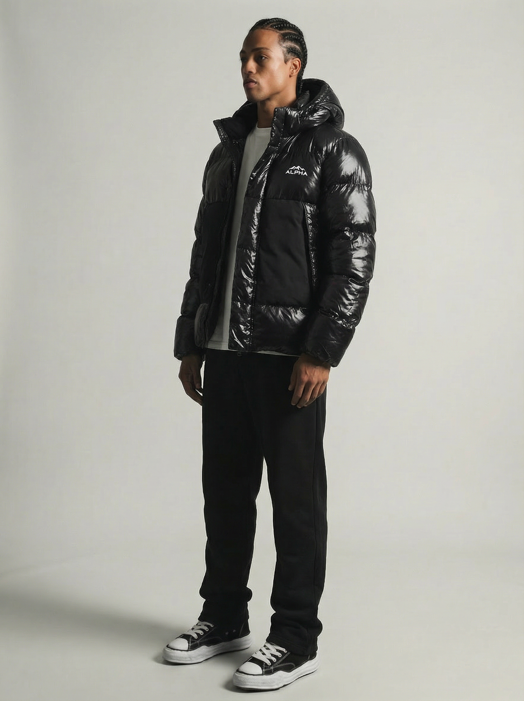 Doudoune Hiver Noire ALPHA – Coupe Confort Premium