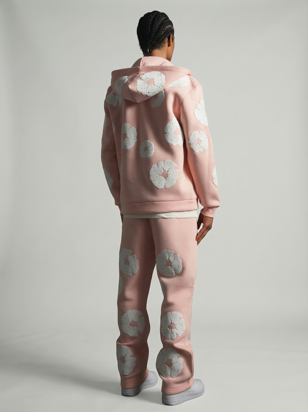 Ensemble Jogging Motifs Floraux – ROSE