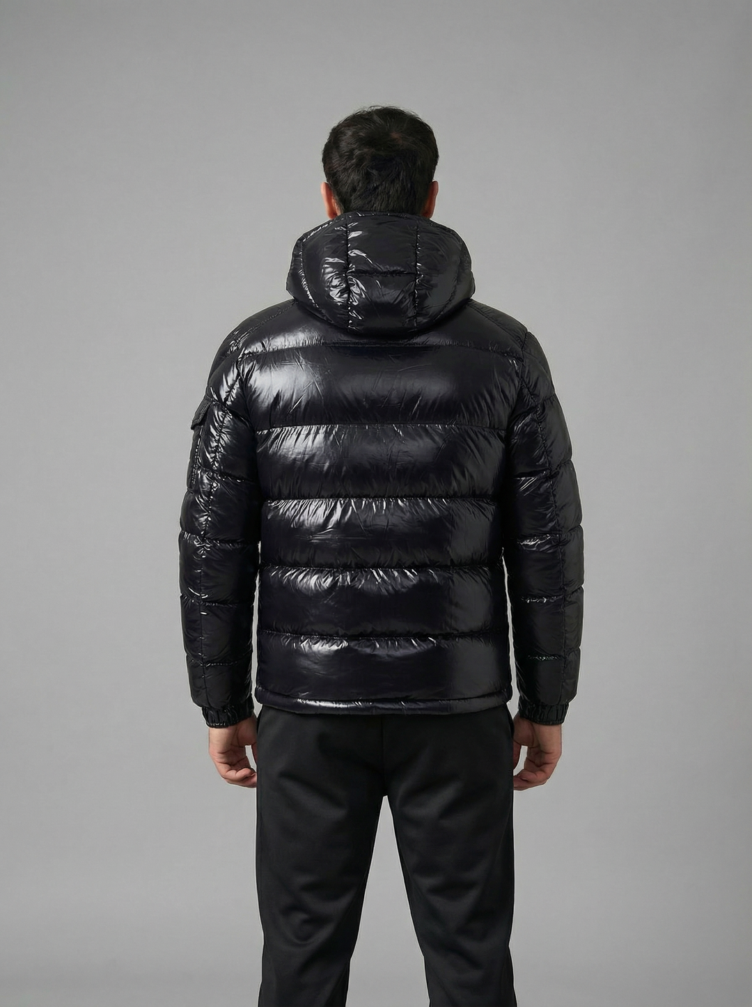 Doudoune Homme ALPHA Noire Brillante