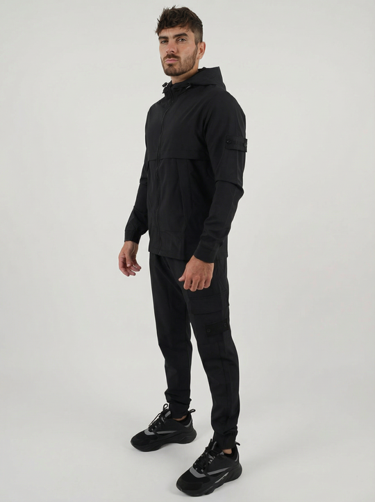 SURVÊTEMENT ALPHA VESTE ET PANTALON - NOIR