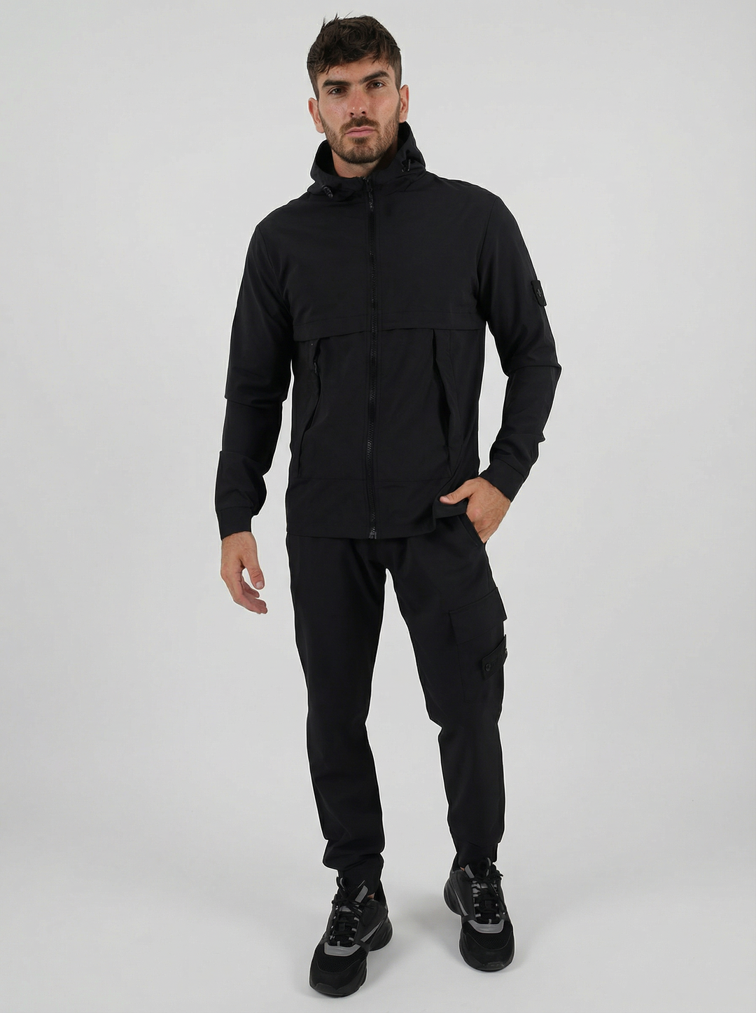 SURVÊTEMENT ALPHA VESTE ET PANTALON - NOIR