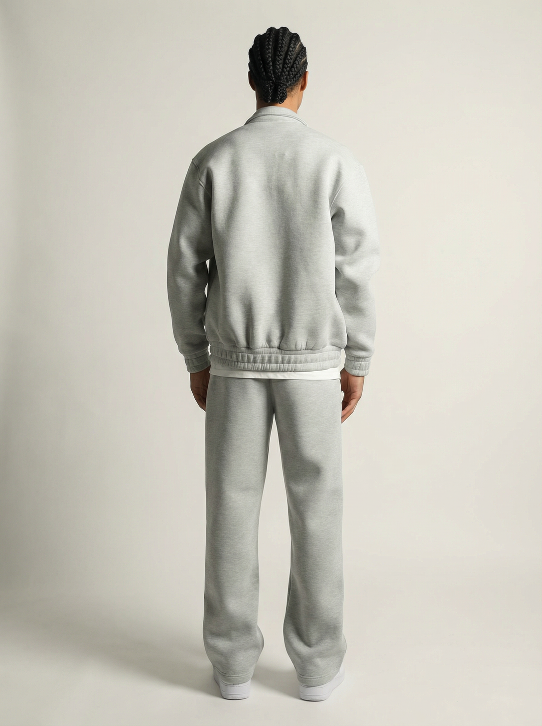 Ensemble Survêtement Homme Veste Zippée et Pantalon - GRIS