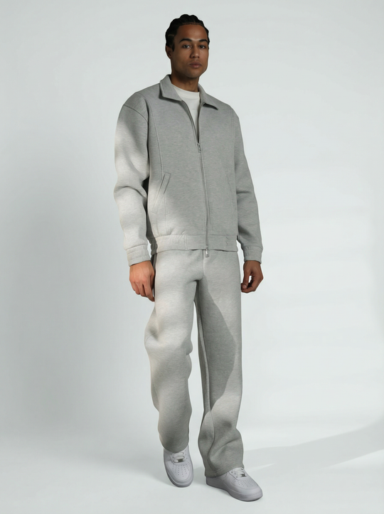 Ensemble Survêtement Homme Veste Zippée et Pantalon - GRIS